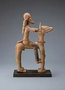 Equestrian figure; 13th–15th century; height: 70.5 cm; National Museum of African Art (Washington D.C., USA)