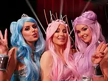 Dolly Style at Melodifestivalen 2019 (left to right: Holly, Molly and Polly)