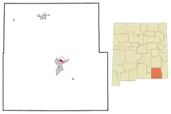 Location of La Huerta, New Mexico