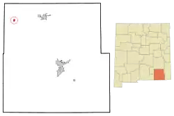 Location of Hope, New Mexico