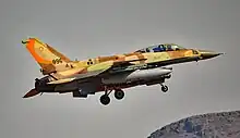 An F-16I Sufa of 107th Squadron "Knights Of The Orange Tail"