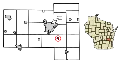 Location of Eden in Fond du Lac County, Wisconsin