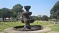 The fountain at Hill Crest Cemetery; there is also a smaller Haughton Cemetery established in 1945.