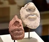 Fragments of a royal portrait, templet of nose and lips. From Egypt, Amarna, Neues Museum, Berlin