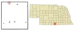 Location of Hildreth, Nebraska