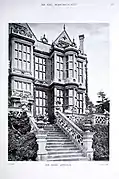 The stairway to the terrace, phographed by Charles Latham in the late 1890s