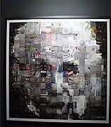 Gianni Sarcone, 2001, Master of Numbers, mixed media / collage, 76 x 76 cm, Museum of Illusions, Kuala Lumpur (Malaysia).