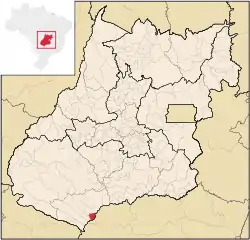 Location in Goiás state