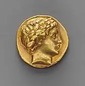 Ancient Greek stater; 323–315 BC; 18 mm (0.71 in); Metropolitan Museum of Art