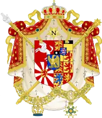 Arms of Jérôme Bonaparte, King of Westphalia.