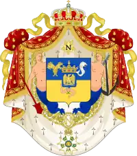 Grandes armes de Joseph Bonaparte (Roi de Naples) au début du règne