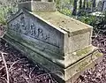 A grave memorial in Highgate Cemetery (west side) designed by Stephen Geary, Architect
