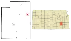 Location within Greenwood County and Kansas