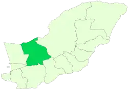 Location of Aqqala County in&nbsp;Golestan&nbsp;province