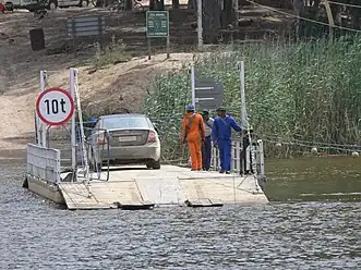 The Malgas cable ferry on the Breede River