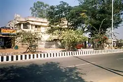 Tree-lined city street