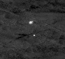 HiRISE image (cropped) of descent