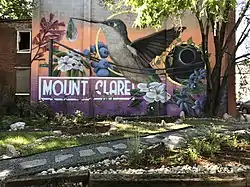 Mural at the intersection of W. Pratt Street and S. Gilmor Street in New Southwest/Mount Clare, Baltimore