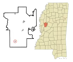 Location of Louise, Mississippi