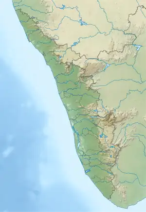 Location of Pookode lake within Kerala