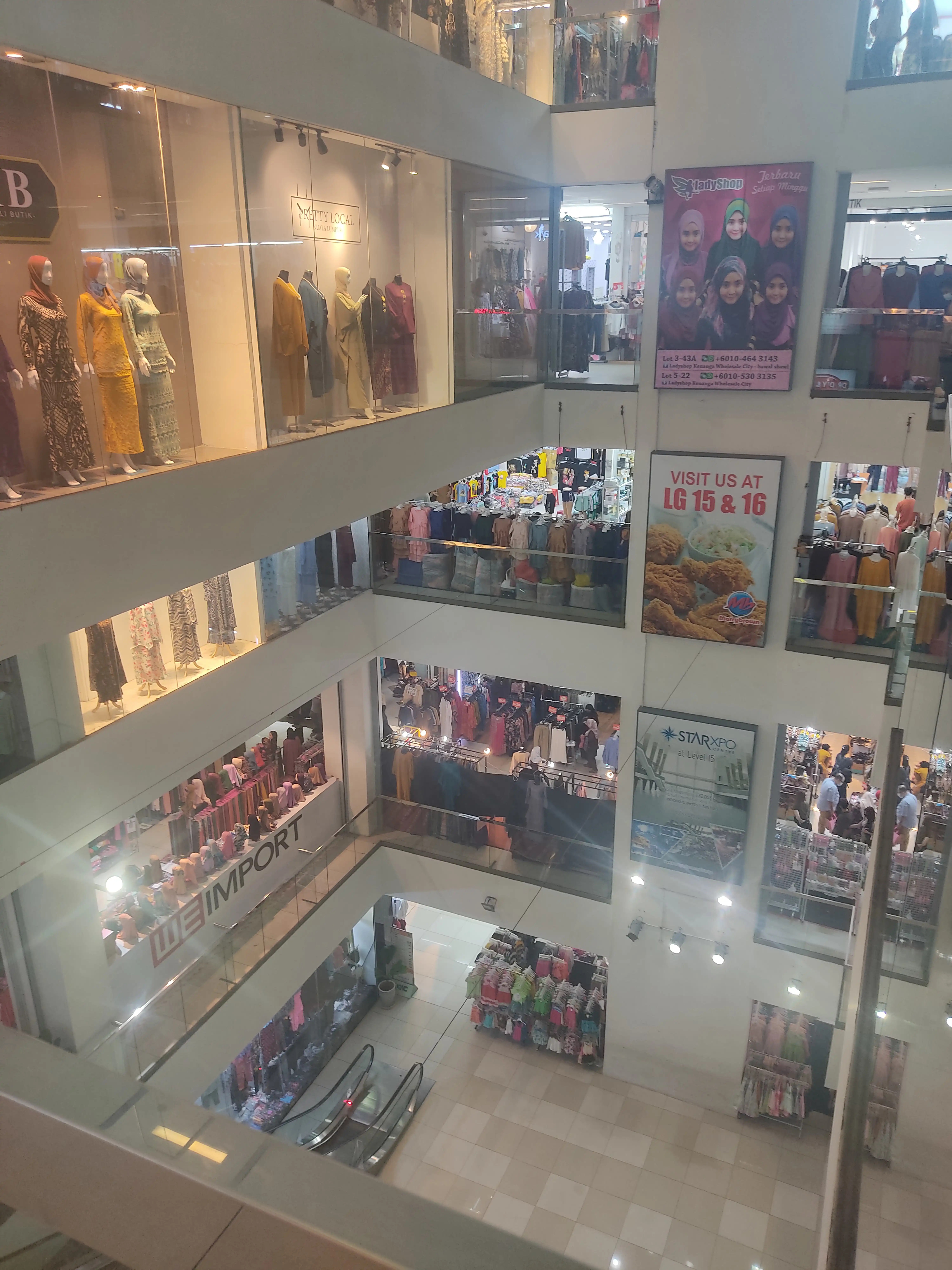 Interior of the mall