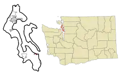Location of Langley in Washington