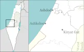 Ashdod is located in Ashkelon region of Israel