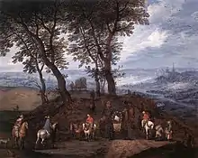 Image 27Jan Brueghel (I) - Travellers on the Way, second half of 16th Century (from History of road transport)