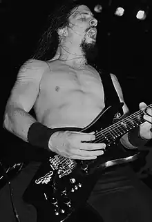 John Christ performing live with Danzig in 1989.