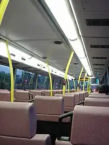 Image 18Interior of the Alexander ALX500 bodywork as applied to the 3-axle Volvo Super Olympian (from Bus manufacturing)