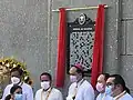 Unveiling of NHCP historical marker led by Bishop David, March 31, 2022.