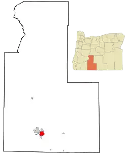 Location of Altamont, Oregon