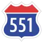 Expressway No.551 shield}}
