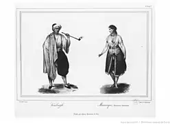 Kouloughli man and Moorish woman