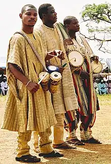 Image 9Yoruba drummers at celebration in Ojumo Oro, Kwara State, Nigeria (from Culture of Africa)