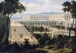 View of the Orangerie in 1695 as painted by Étienne Allegrain and Jean-Baptiste Martin
