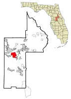 Location in Lake County and the state of Florida