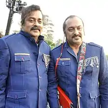 Hariharan and Lesle Lewis at the launch of their album Once More (2012)