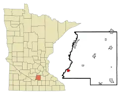 Location of Kasota, Minnesota