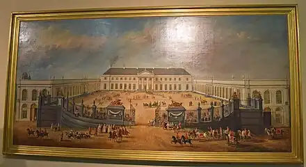 The Château of Mariemont after the reconstruction by Dewez (entrance side) by Jean-Baptiste Simons in 1773