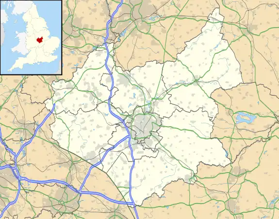 Waltham transmitting station is located in Leicestershire