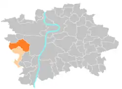 Location of Prague 13 in Prague