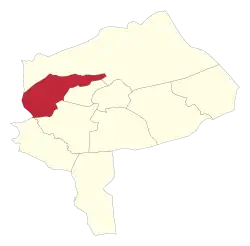 Location of Meybod County in Yazd province