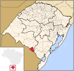 Location within Rio Grande do Sul