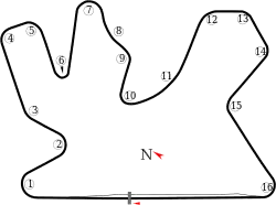 Layout of the Lusail International Circuit