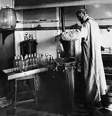 Image 57Louis Pasteur experimenting on bacteria, c. 1870 (from History of medicine)