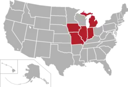 Location of teams in {{{title}}}