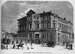 Palacio del Marqués de Portugalete, engraving from photograph of Jean Laurent, according to the index of the first page of the magazine La Ilustración de Madrid.