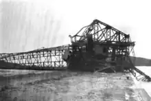 A downed coal crane
