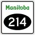 Provincial Road 214 marker